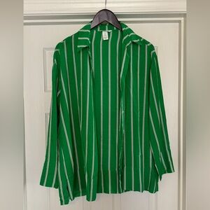 H&M oversized button up shirt